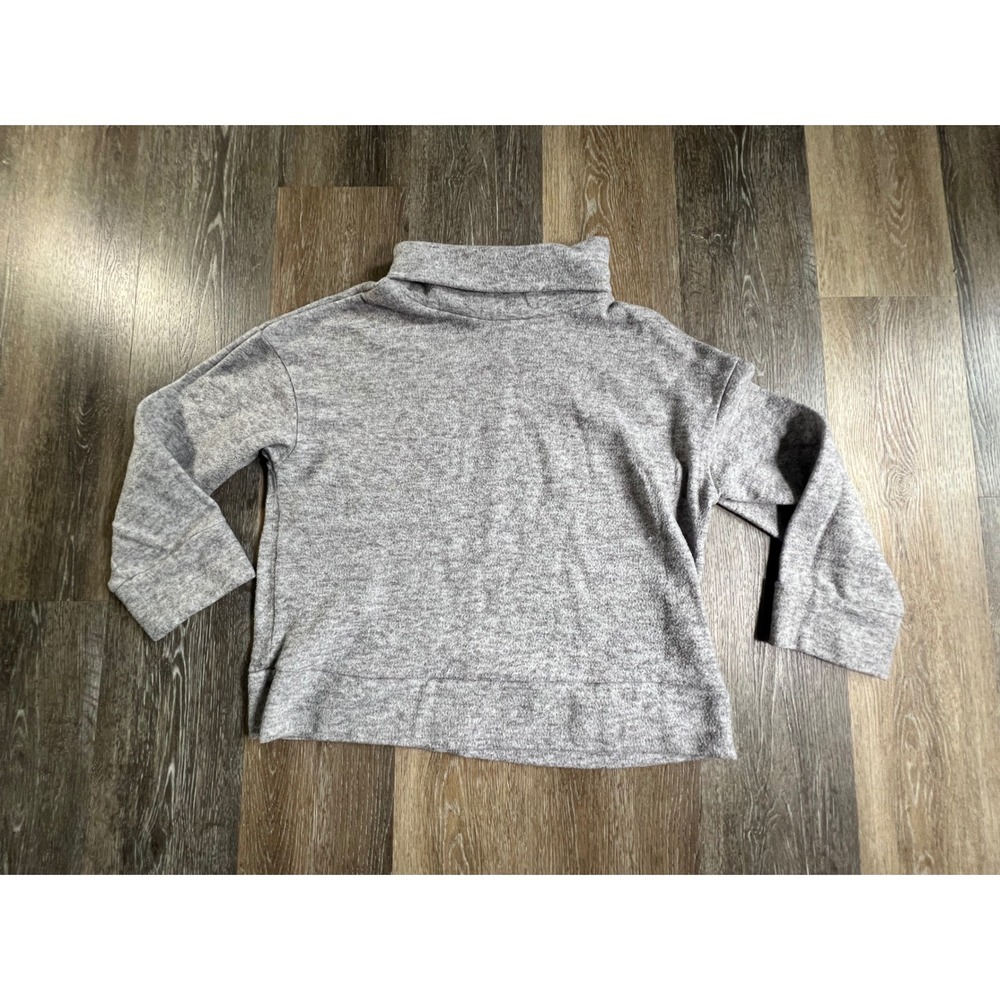 A New Day Turtleneck Pullover Womens XXL Gray Marled Knit Long Sleeve Top
